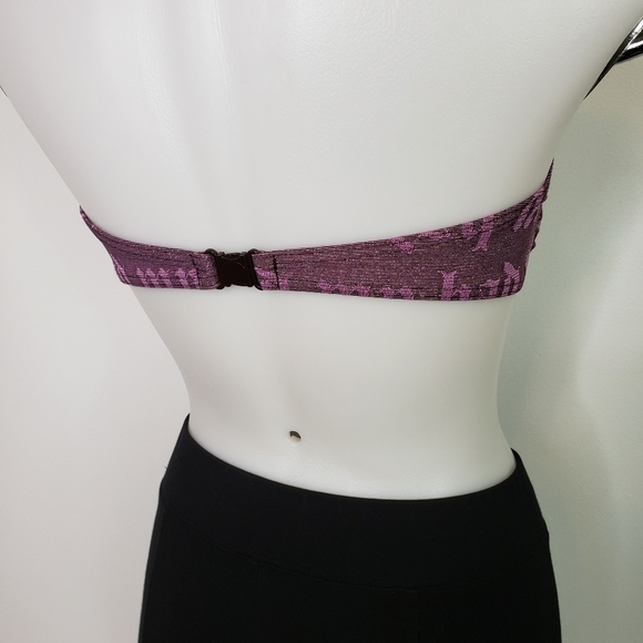 Maïa Swim bikini top pink shimmer "my bad" graphic - Picture 5 of 10
